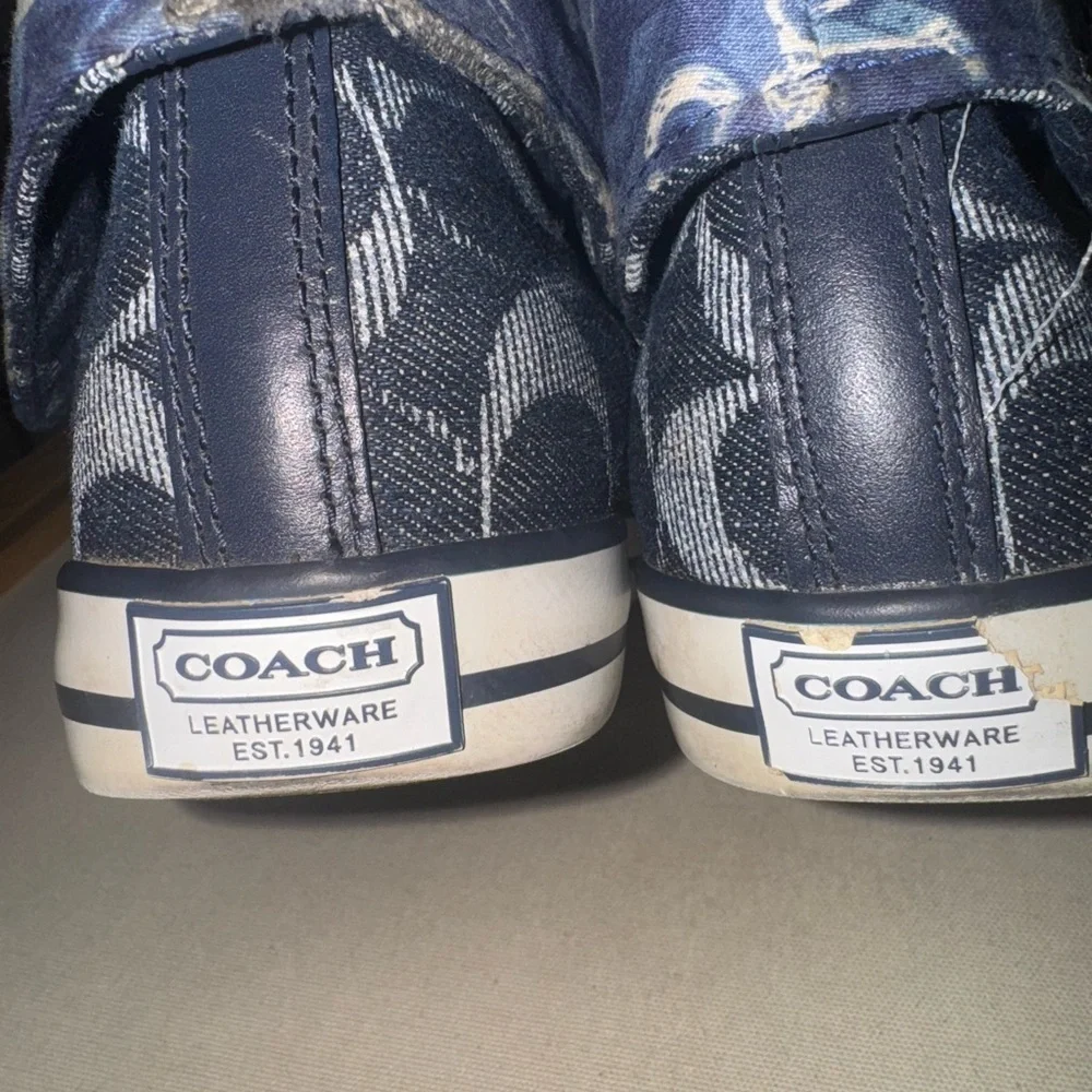 Coach converse high top sneakers